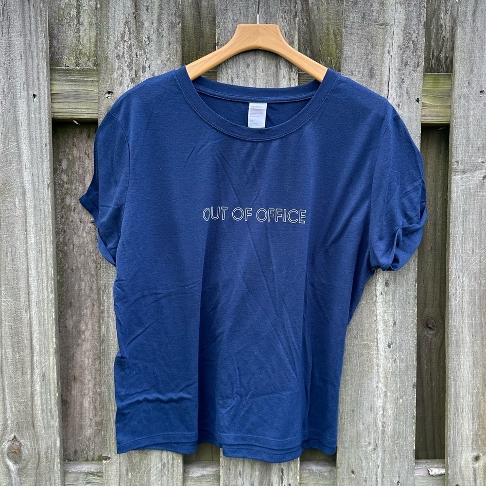 Stars Above “Out Of Office” Sleep Shirt, T-Shirt, Navy Blue